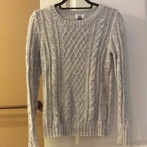 Cableknit Grey Sweater